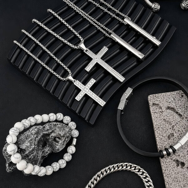 Men's "Cross" Stainless Steel Necklace - Prime Code