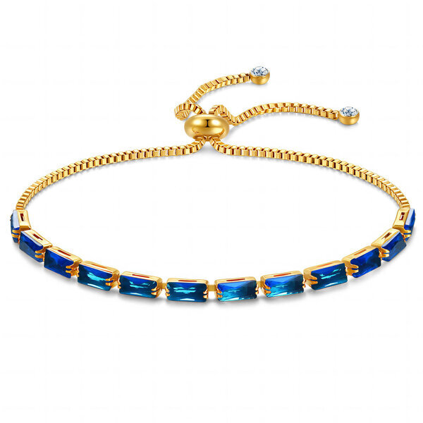 Bracelet, 18K Gold Plated Steel