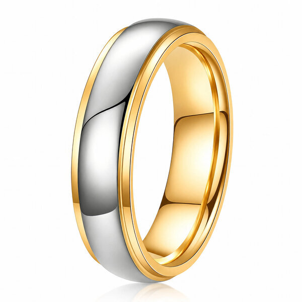 PVD Gold-Plated Stainless Steel Finger Ring - Prime Code