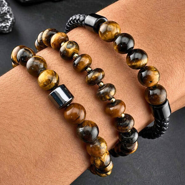 Men's Natural Stone Bracelet - Prime Code