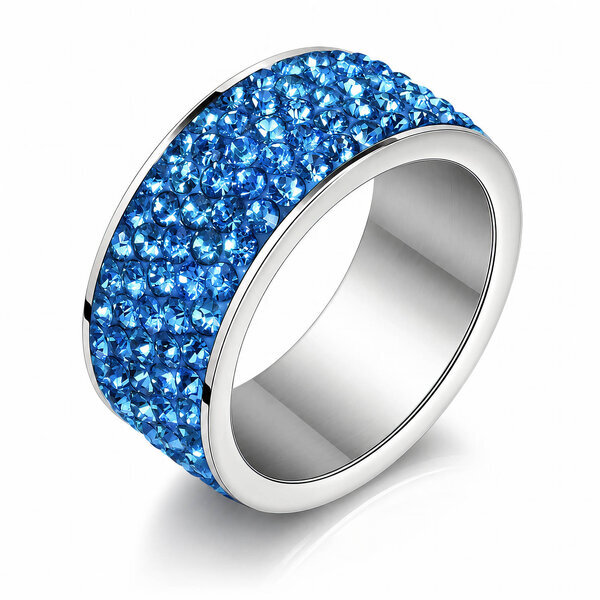 Stainless Steel Finger Ring - Crystallic