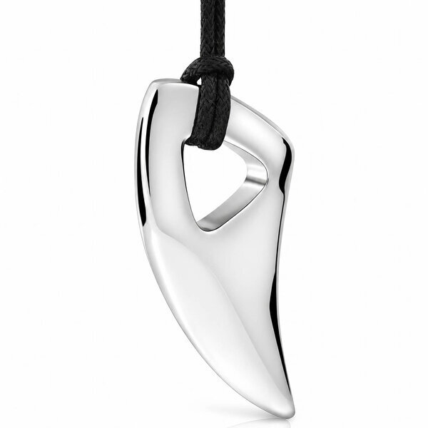"Tusk" Necklace, Stainless Steel