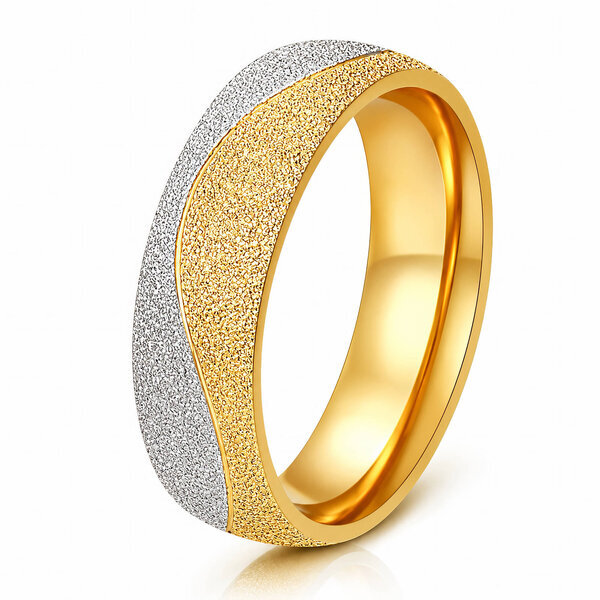 PVD Gold-Plated Stainless Steel Finger Ring - Prime Code