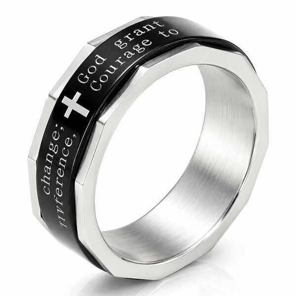 Men's "Cross" Stainless Steel Ring - Prime Code