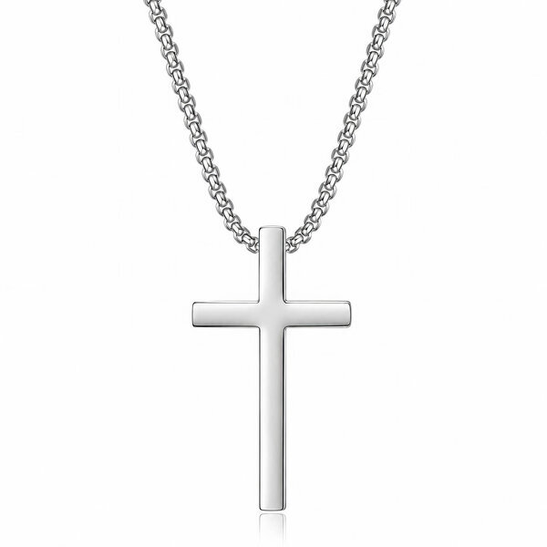 "Crosses" Necklace, Stainless Steel