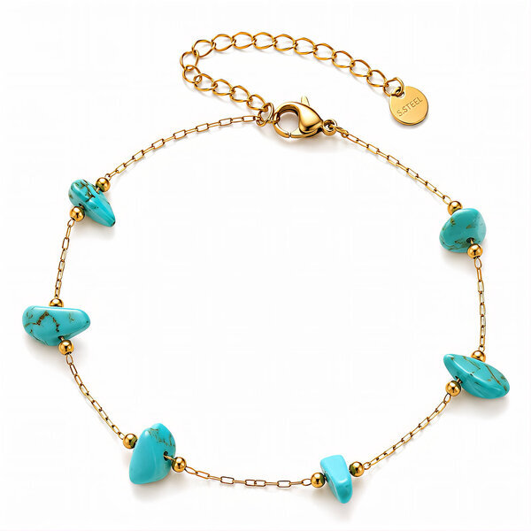 PVD Gold-Plated Natural Stone Bracelet - Intensity