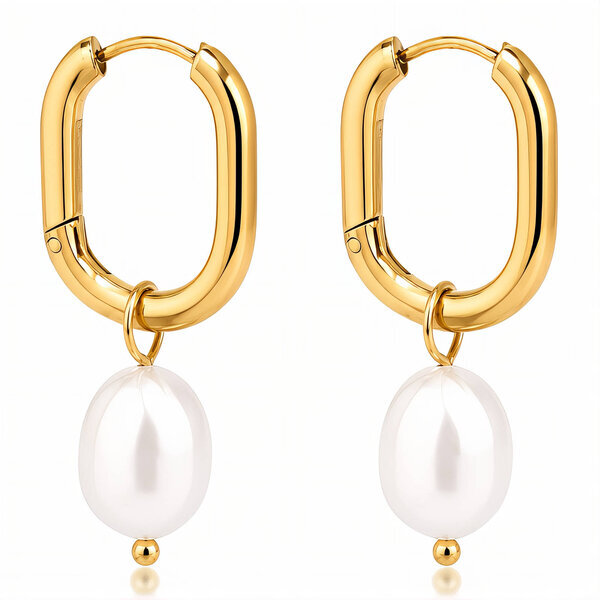 PVD Gold-Plated Stainless Steel Earrings - Intensity