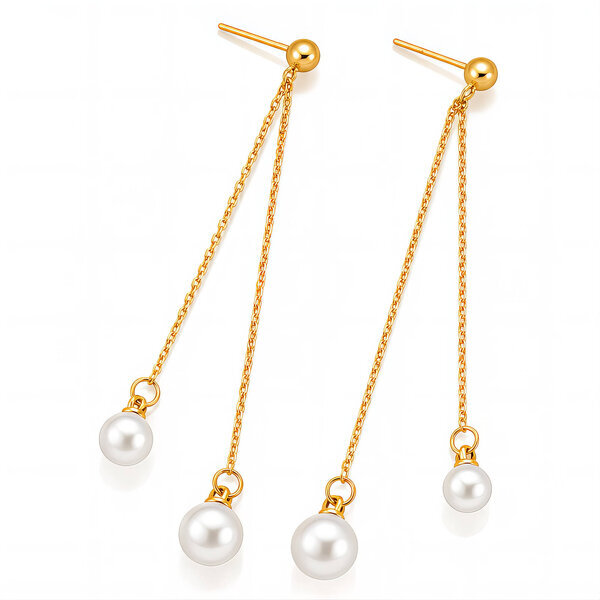 PVD Gold-Plated Stainless Steel Earrings - Intensity
