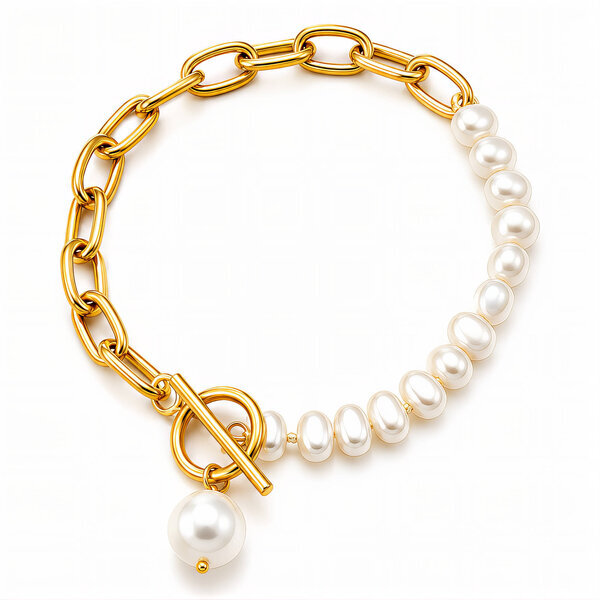 PVD Gold-Plated Stainless Steel Bracelet - Intensity