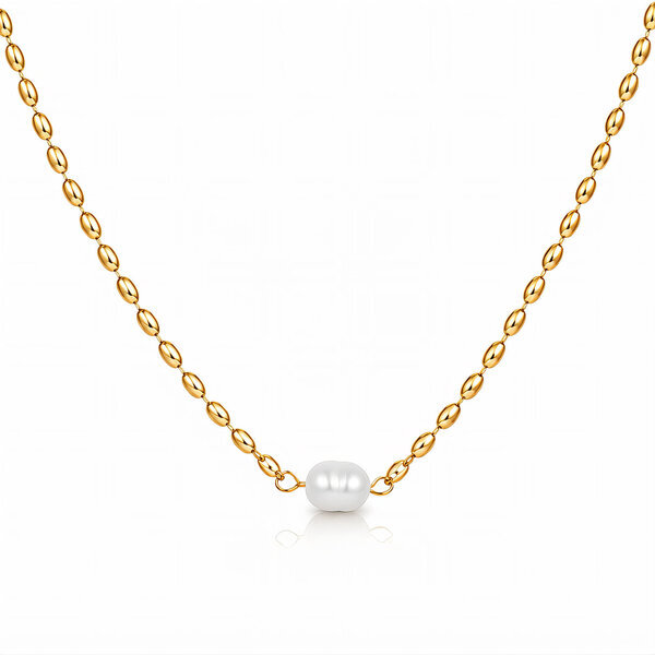 PVD Gold-Plated Stainless Steel Necklace - Intensity