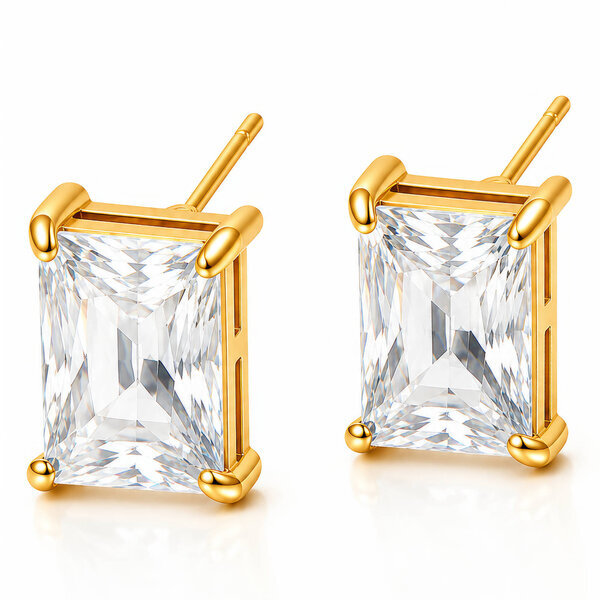 PVD Gold-Plated Stainless Steel Earrings - Intensity
