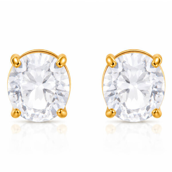 PVD Gold-Plated Stainless Steel Earrings - Intensity
