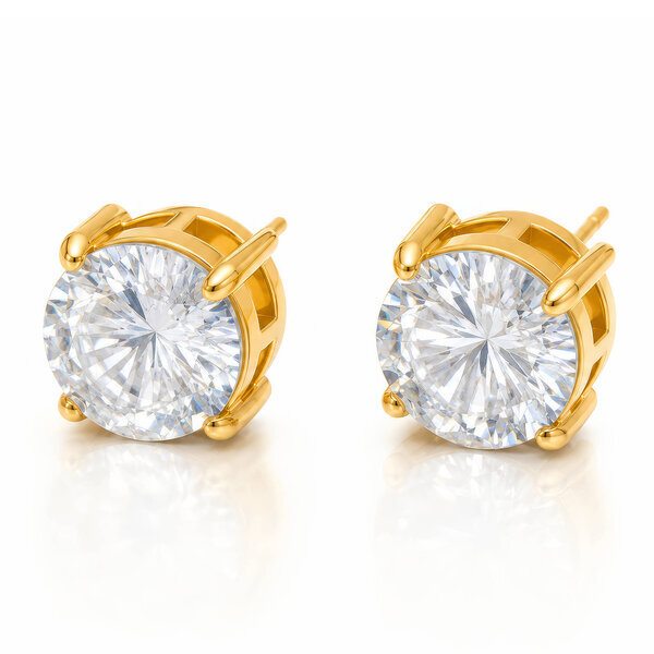 PVD Gold-Plated Stainless Steel Earrings - Intensity