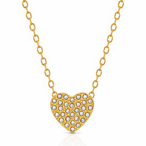 "Heart" PVD Gold-Plated Stainless Steel Necklace - Intensity