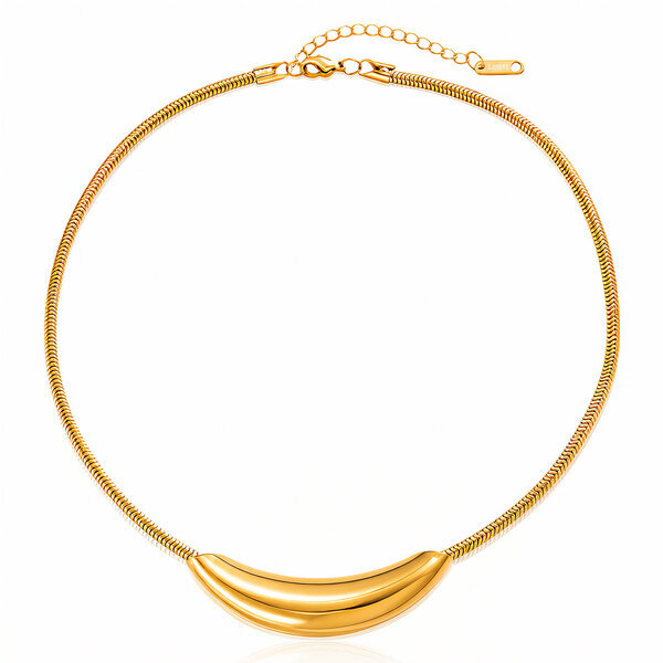 PVD Gold-Plated Stainless Steel Necklace - Intensity