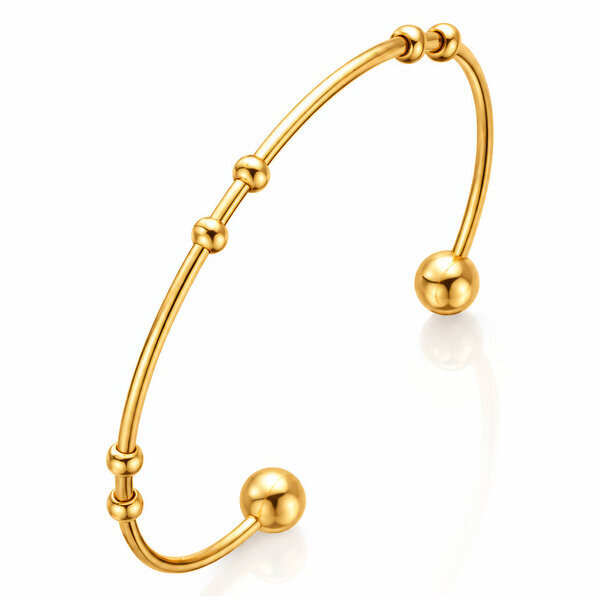 PVD Gold-Plated Stainless Steel Bracelet - Intensity
