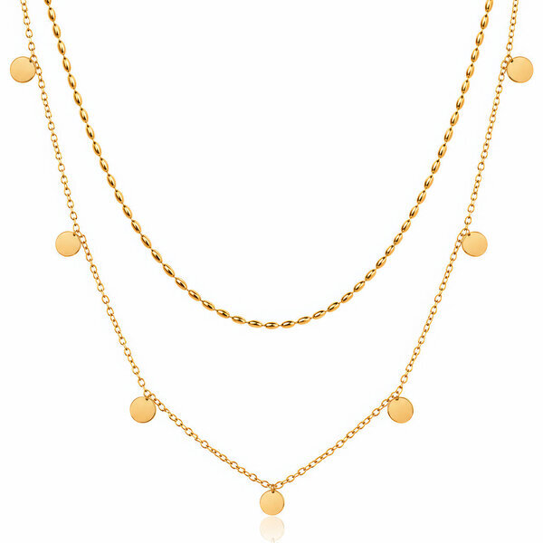 PVD Gold-Plated Stainless Steel Necklace - Intensity