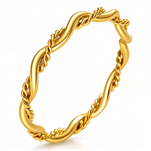 PVD Gold-Plated Stainless Steel Finger Ring - Intensity