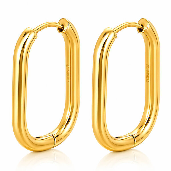 PVD Gold-Plated Stainless Steel Earrings - Intensity