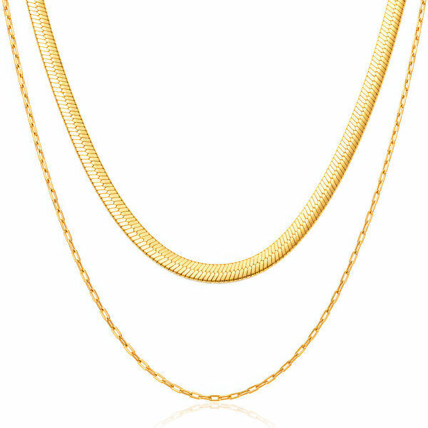 PVD Gold-Plated Stainless Steel Necklace - Intensity
