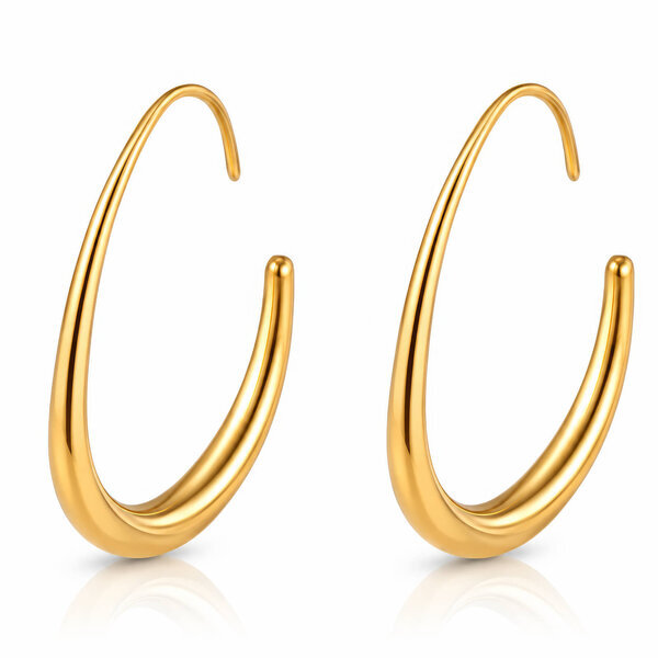 PVD Gold-Plated Stainless Steel Earrings - Intensity