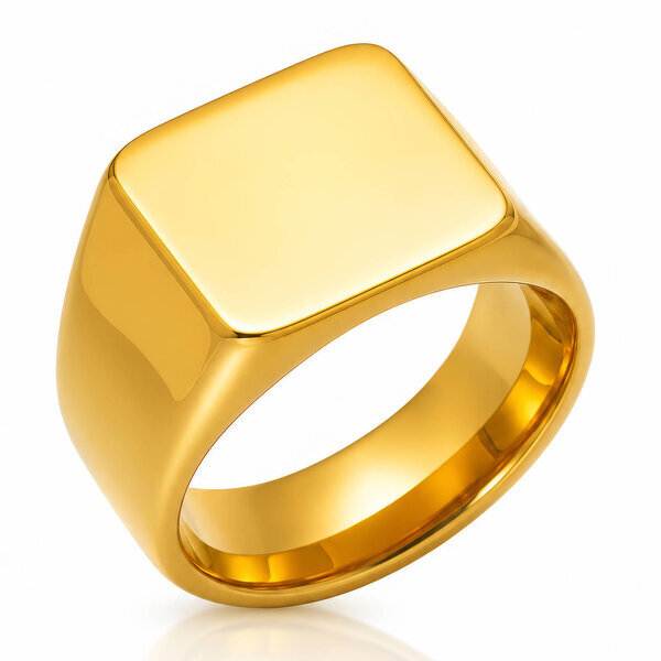 PVD Gold-Plated Stainless Steel Ring - Intensity