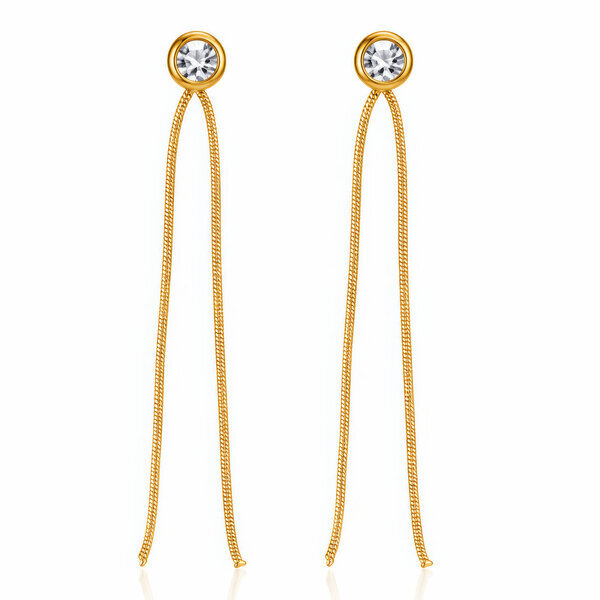 PVD Gold-Plated Stainless Steel Earrings - Intensity
