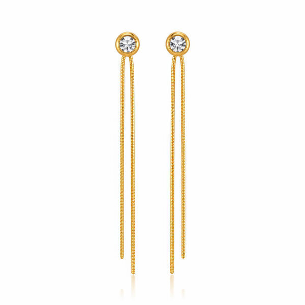 PVD Gold-Plated Stainless Steel Earrings - Intensity