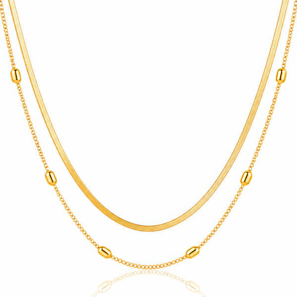 PVD Gold-Plated Stainless Steel Necklace - Intensity