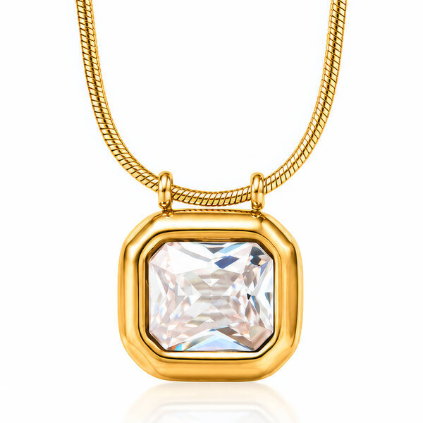 PVD Gold-Plated Stainless Steel Necklace - Intensity