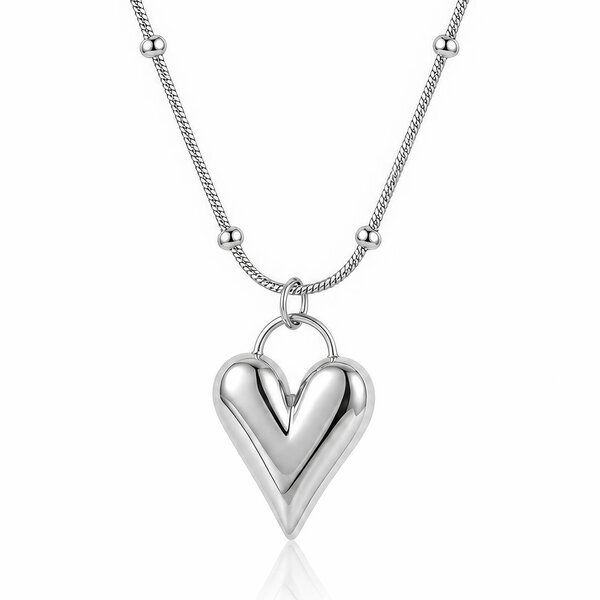 "Hearts" Stainless Steel Necklace - Intensity