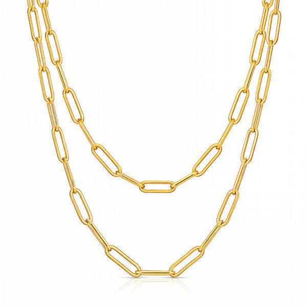 PVD Gold-Plated Stainless Steel Necklace - Intensity
