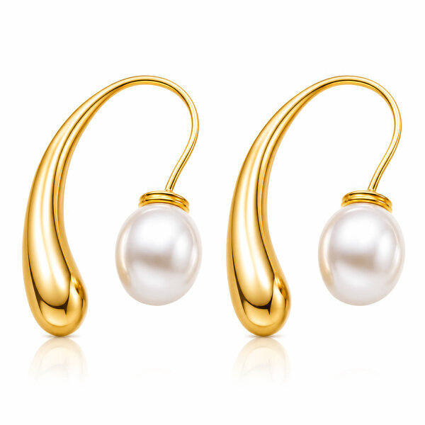 PVD Gold-Plated Stainless Steel Earrings - Intensity