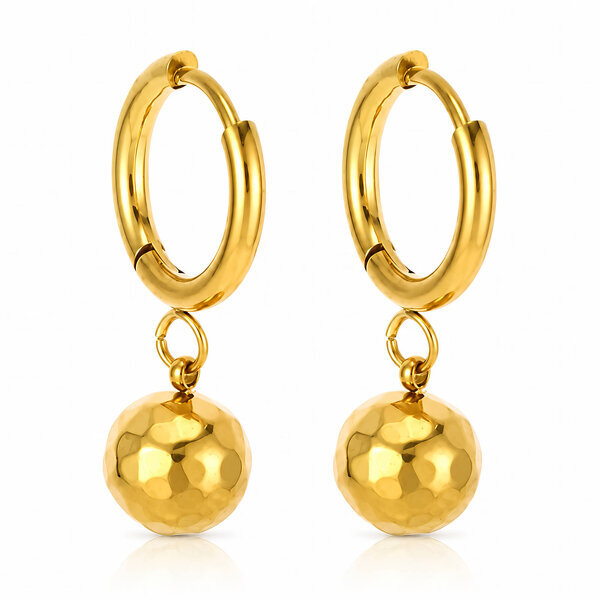 PVD Gold-Plated Stainless Steel Earrings - Intensity