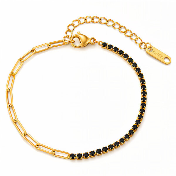 PVD Gold-Plated Stainless Steel Bracelet - Intensity
