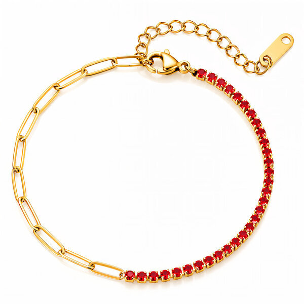 PVD Gold-Plated Stainless Steel Bracelet - Intensity