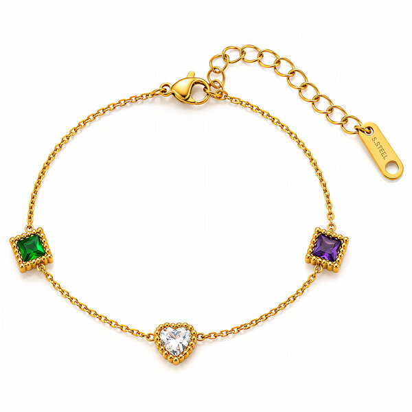 PVD Gold-Plated Stainless Steel Bracelet - Intensity
