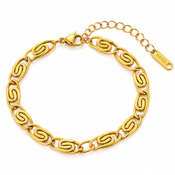 PVD Gold-Plated Stainless Steel Bracelet - Intensity