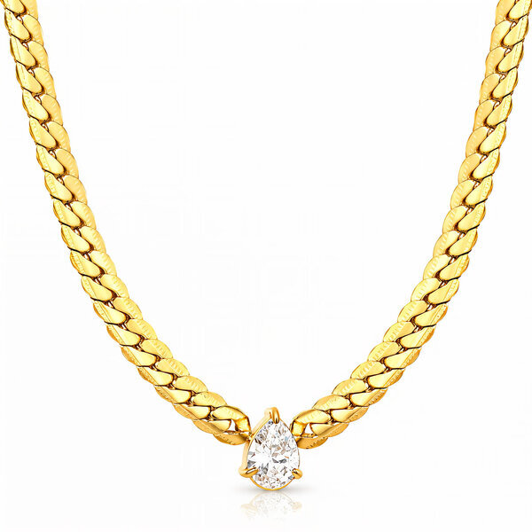 PVD Gold-Plated Stainless Steel Necklace - Intensity