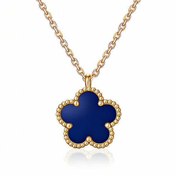 "Flower" PVD Gold-Plated Stainless Steel Necklace - Intensity