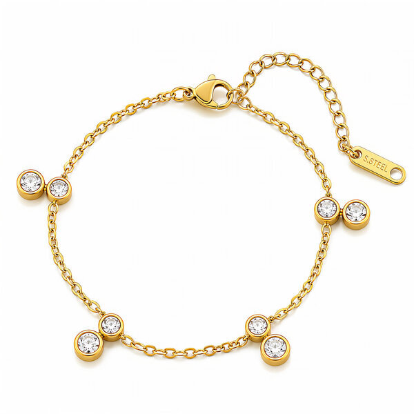 PVD Gold-Plated Stainless Steel Bracelet - Intensity