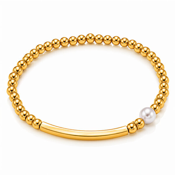PVD Gold-Plated Stainless Steel Bracelet - Intensity