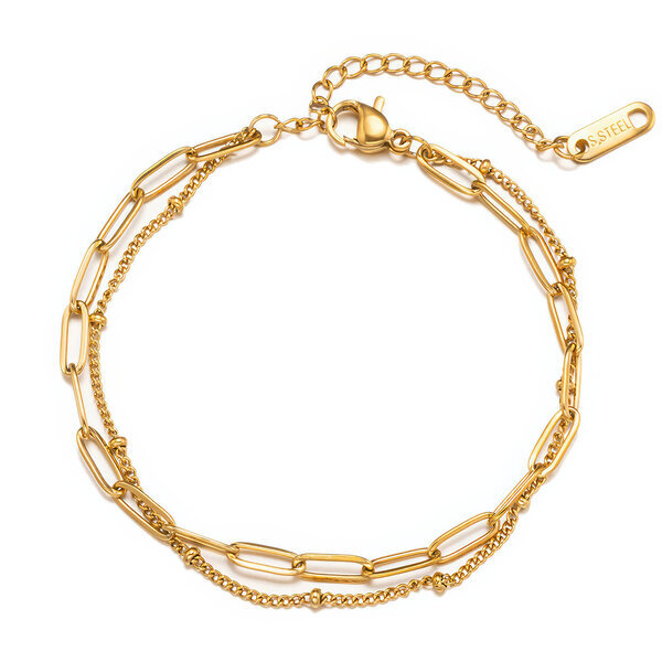 PVD Gold-Plated Stainless Steel Bracelet - Intensity
