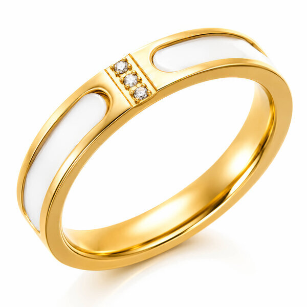 PVD Gold-Plated Stainless Steel Ring - Intensity