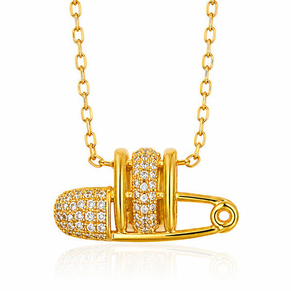 PVD Gold-Plated Stainless Steel Necklace - Intensity