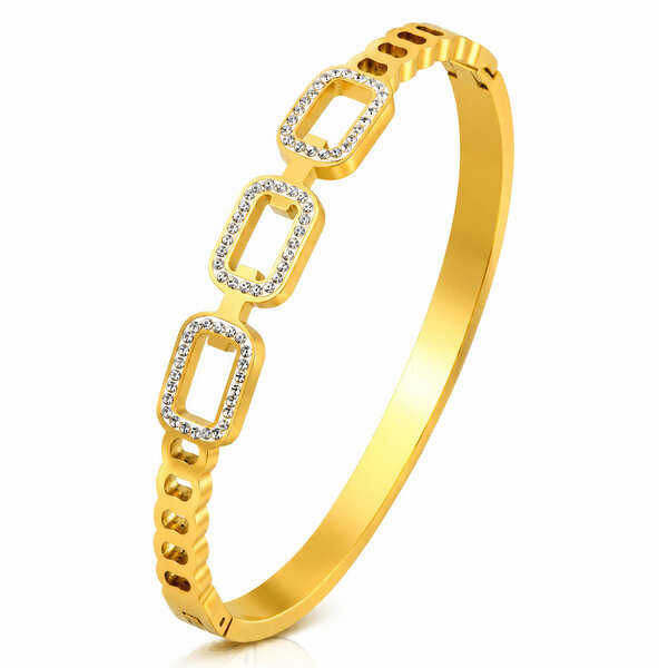 PVD Gold-Plated Stainless Steel Bracelet - Intensity