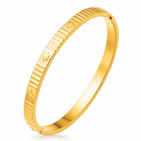 "Stars" PVD Gold-Plated Stainless Steel Bracelet - Intensity