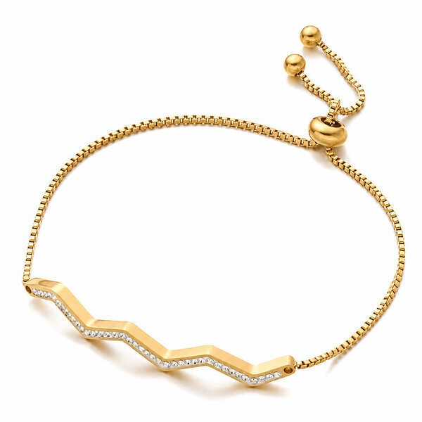 PVD Gold-Plated Stainless Steel Bracelet - Intensity