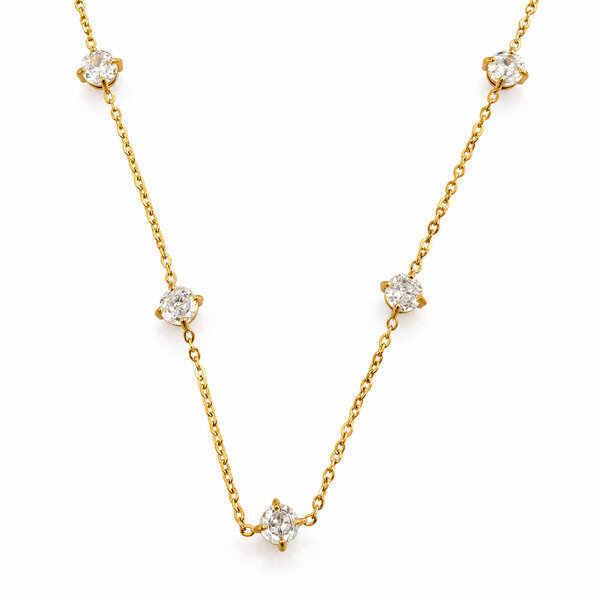 PVD Gold-Plated Stainless Steel Necklace - Intensity