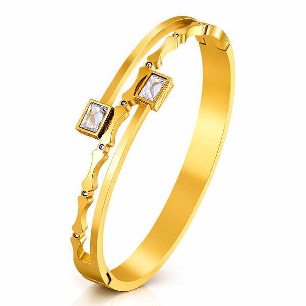 PVD Gold-Plated Stainless Steel Bracelet - Intensity